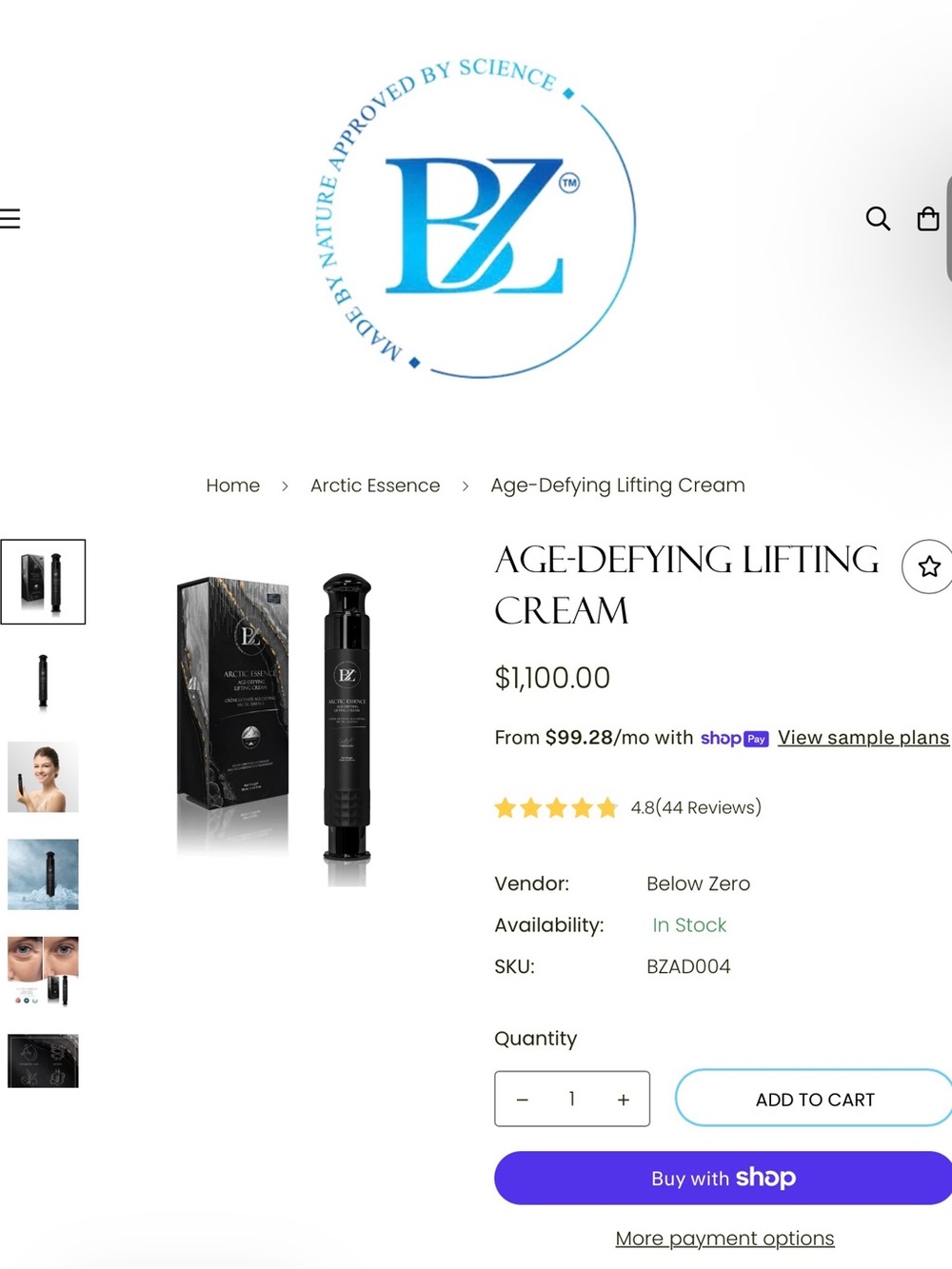 Age-Defying Lifting Cream — Black